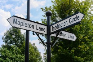 Finger Point Road Signs in Derbyshire